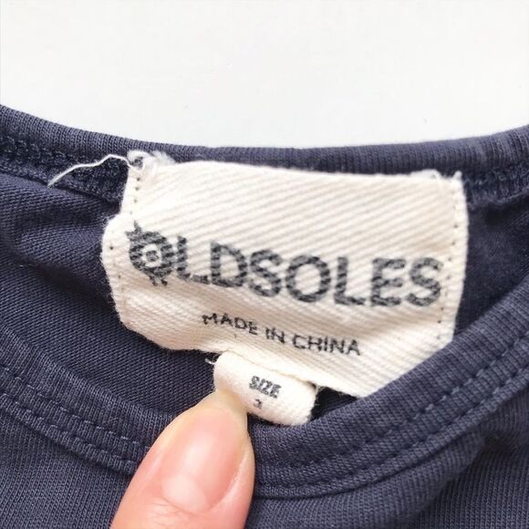 Old Soles navy side stripe romper EUC 3T - Picture 3 of 5